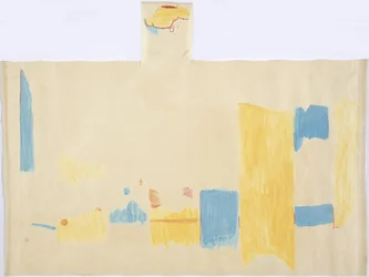 Tracciato di un dipinto dal pannello centrale, Parete Est, Tempio Superiore dei Giaguari, Chichen Itza, Messico