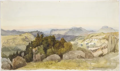 Veduta da vicino Zacualtipan verso il Golfo del Messico