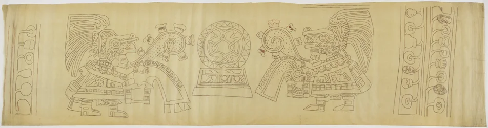 Pittura murale di Teotihuacan, Stato del Messico, Casa de Barrios - «Casa dei sacerdoti»