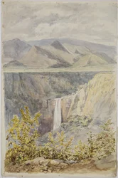 Cascata a Huauchinango, Stato di Puebla, Messico
