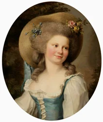 Madame Dugazon 1755-1821 come Babet nella Commedia Blaise et Babet, ou la Suite des trois fermiers