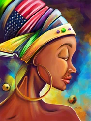 Una donna afroamericana piena di vita