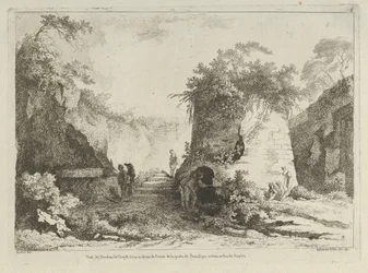 Veduta della tomba di Virgilio da Differentes vues dessiné d