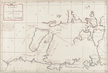Carta della ricerca di Sir John Franklin e scoperta del Passaggio a Nord-Ovest