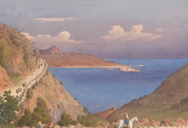 Forte di Suda [Souda], e ingresso alla Baia di Suda, Candia [Creta], 24 ottobre 1857