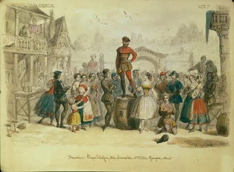 Scenografia per il balletto La Esmeralda di C. Pugni, 1849
