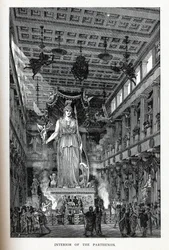 Interno del Partenone, 1882