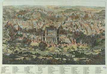 Veduta generale di Gerusalemme storica e moderna