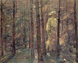 Donna in un bosco, 1906