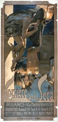 Manifesto pubblicitario del «Corriere della Sera», stampato a Milano, 1898
