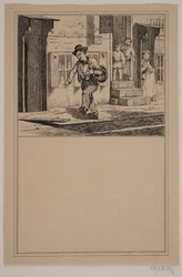 Il ubriaco. Nr. 3. in Chr. Winther e M. Rørbye, "25 Immagini per bambini piccoli"