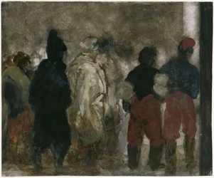 Arrivo di prigionieri di guerra francesi a Berlino di notte