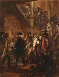 Buonasera, signori! (Federico il Grande a Lissa). Schizzo