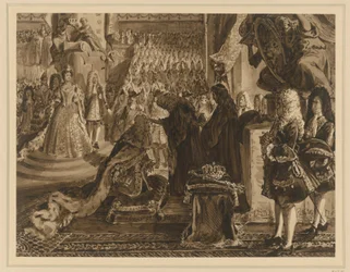 Federico I, re di Prussia, incoronato a Königsberg il 18 gennaio 1701. Bozza per le “Memorie della storia brandeburghese-prussiana”