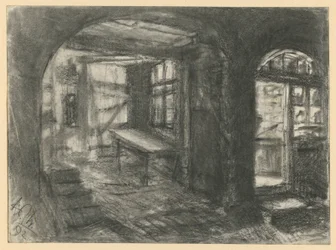 Interno di una casa colonica