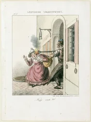 «Sposta la testa!». Da: Scene popolari di Lipsia