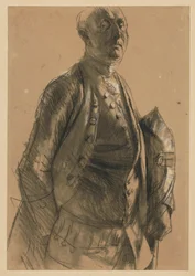 Studio di modello per Maupertuis. Studio preliminare per il dipinto «Concerto di flauto di Federico il Grande a Sanssouci»
