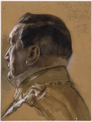 Ministro di Stato von der Heydt. Studio per il dipinto "Incoronazione di Guglielmo I a Königsberg"