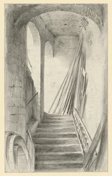 Scala con assi appoggiate a Dresda