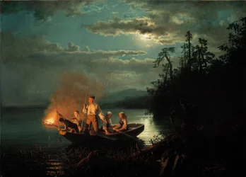 Illuminazione sul lago Krøderen