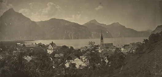 Vista di Flüelen, Svizzera