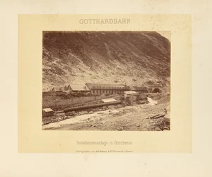 Ferrovia del Gottardo: sistema di installazione a Göschenen