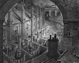 Su Londra in treno, 1872