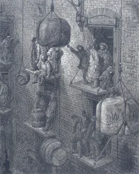 Magazzinaggio in città, 1872