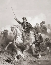 Re Vittorio Emanuele II alla battaglia di Palestro