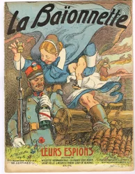 Copertina di “La Baionnette”, Satirico a colori
