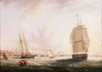 Navigazione al largo di Tilbury Fort, Gravesend