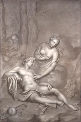 Luna (Diana) visita Endimione dormiente, 1696