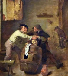 Adriaen Brouwer (ca.1605-prima1feb1638) Due contadini in lotta MOU Oudenaarde 13-12-2018