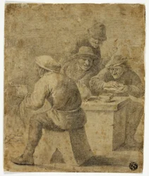 Quattro contadini a tavola