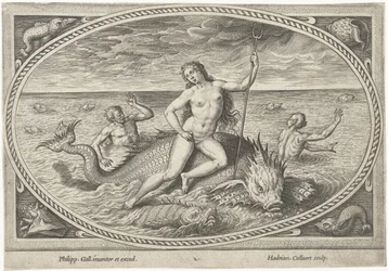 Amfitrite su un pesce