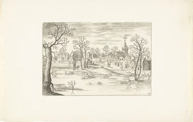 Paesaggio con uno stagno