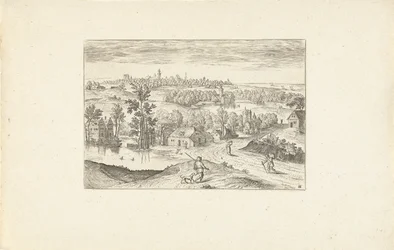 Paesaggio con uno stagno