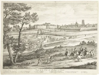 Veduta di Béthune (foglio sinistro)