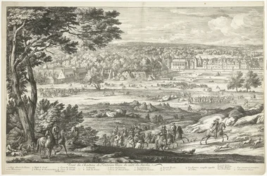 Veduta del castello di Fontainebleau (foglio sinistro)