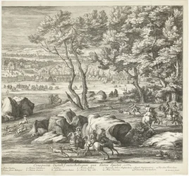 Veduta del castello di Fontainebleau (foglio destro)