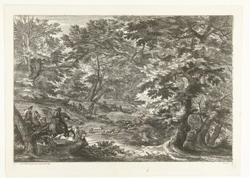 Paesaggio con caccia alla volpe