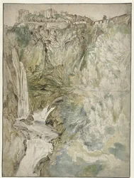 Veduta della Grande Cascata a Tivoli