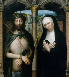 Cristo incoronato di spine Ecce Homo, e la Vergine in lutto, ca. 1530-40