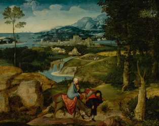 Olandese: Paesaggio La fuga in Egitto














































"