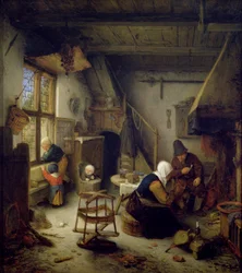 Una famiglia di contadini a casa, 1661