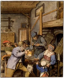 In una taverna, 1677