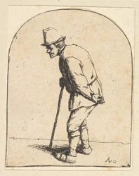 Contadino con bastone, 1610-85