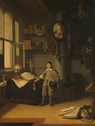Giovane uomo in uno studio
