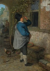 Un uomo che legge le notizie (Vista)