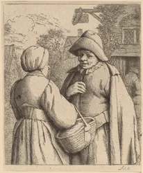 Uomo e donna che conversano